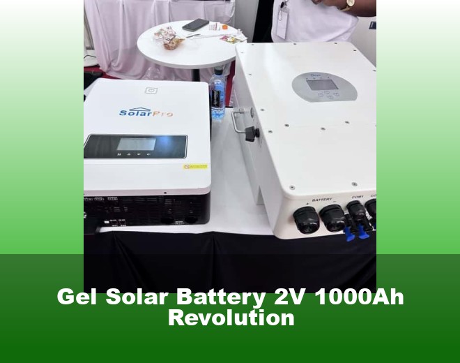 Gel Solar Battery 2V 1000Ah Revolution